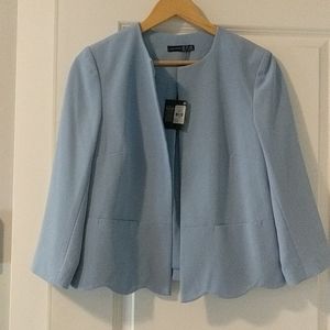 Primark light blue cropped blazer